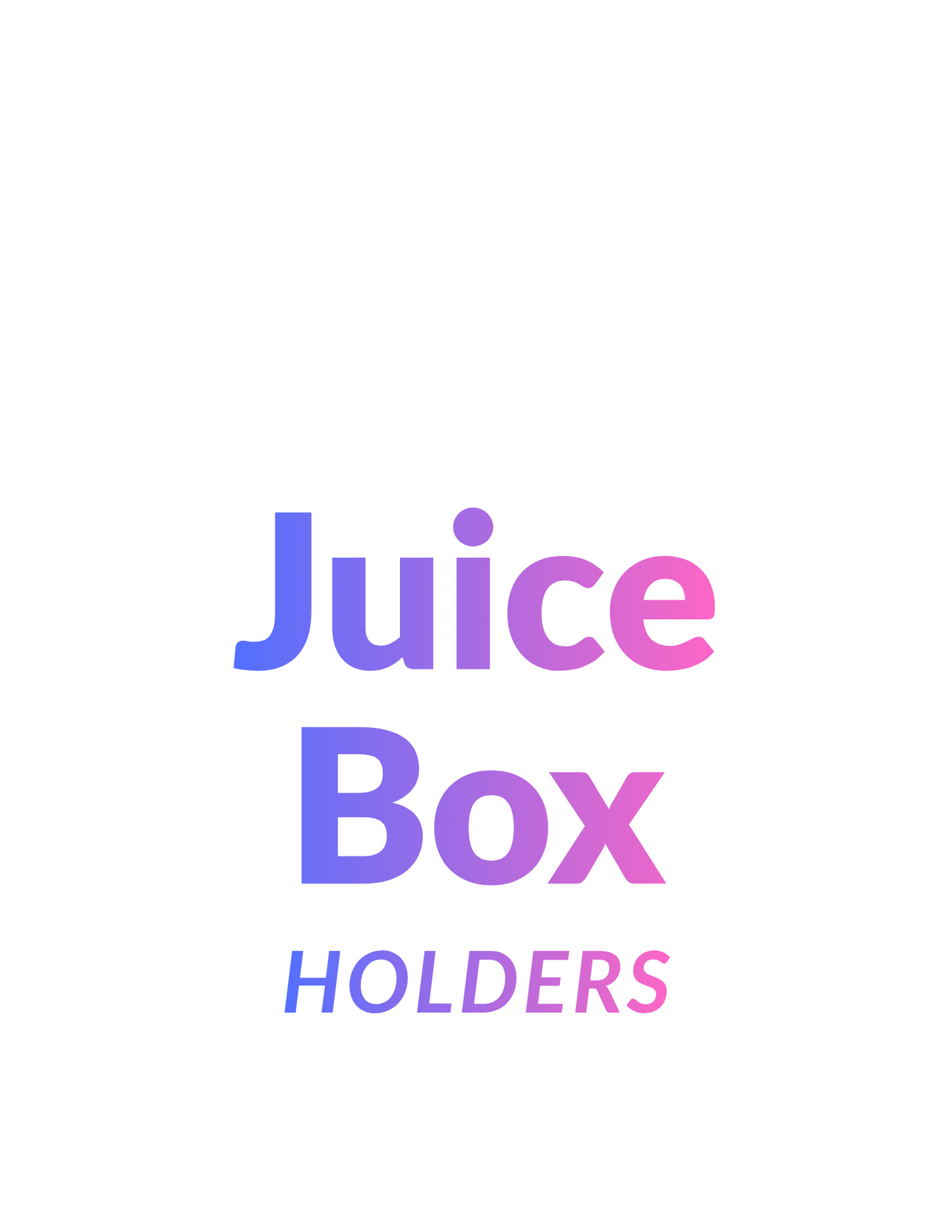 Juice Box Holders