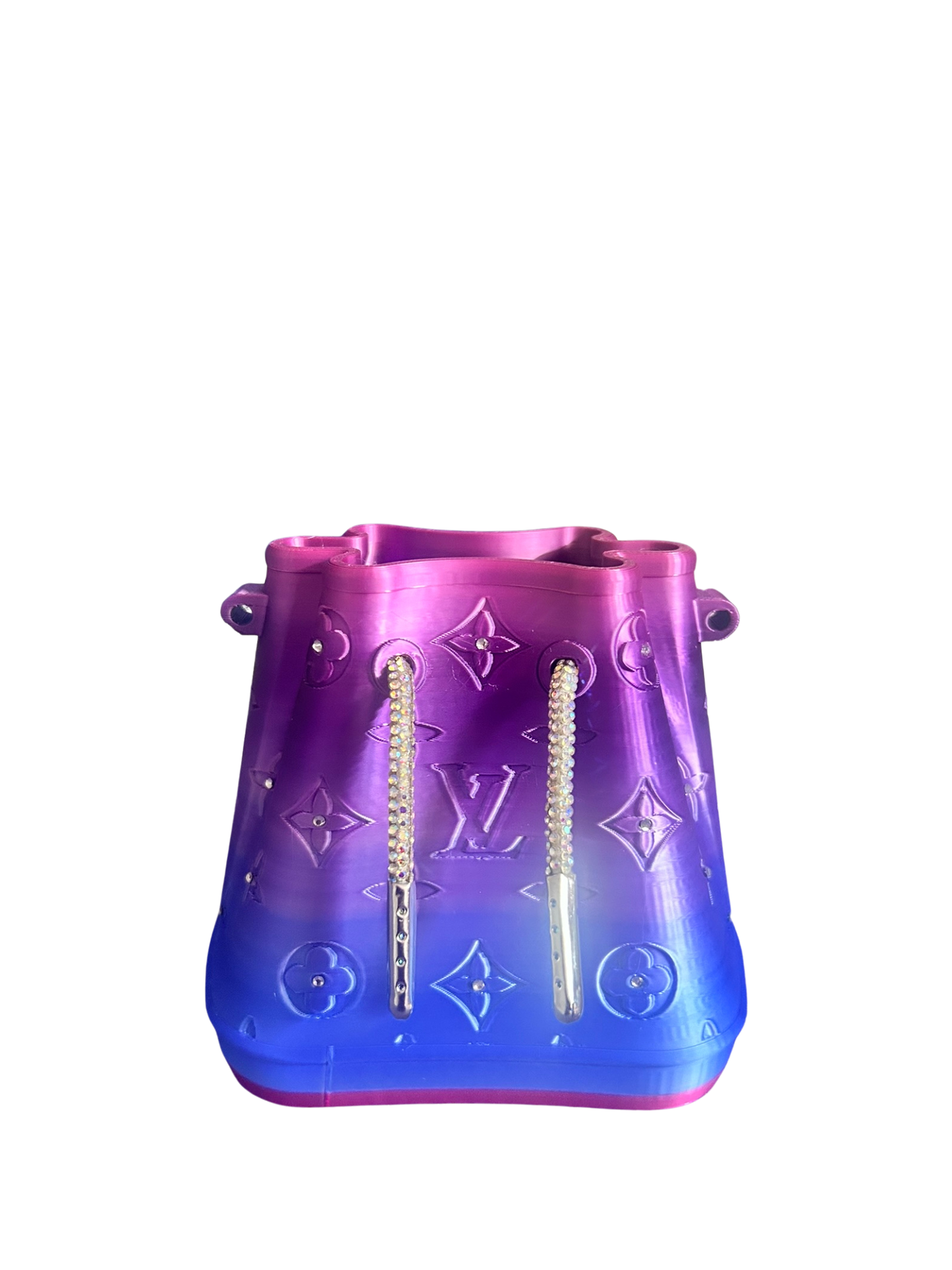 Flower Vase w/ Rhinestone Laces