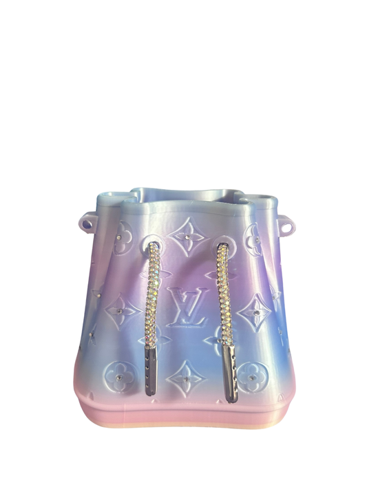 Flower Vase w/ Rhinestone Laces