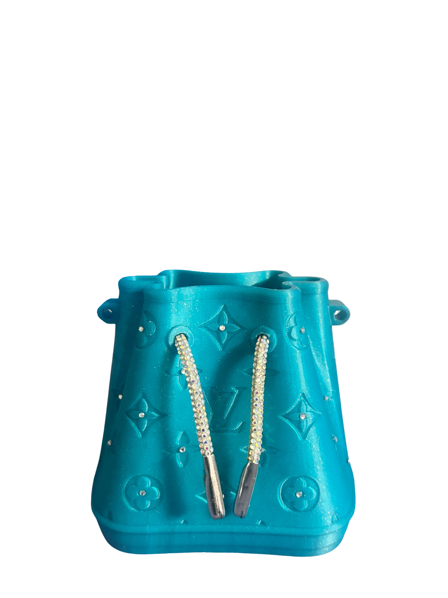Flower Vase w/ Rhinestone Laces